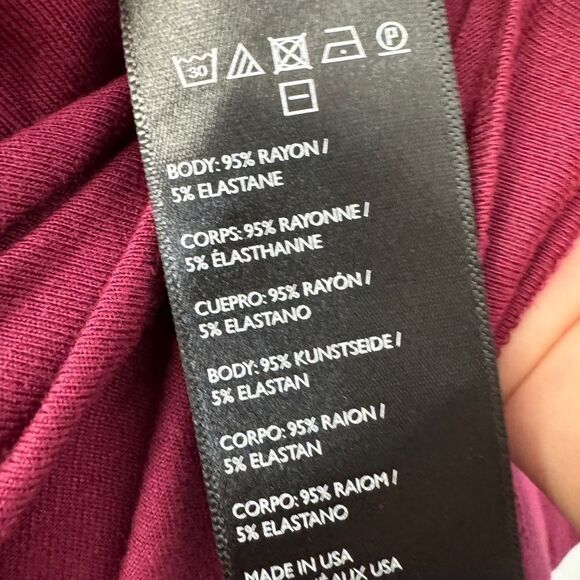 Free People Beach Cowl Neck Mini Dress Burgundy - Picture 8 of 9